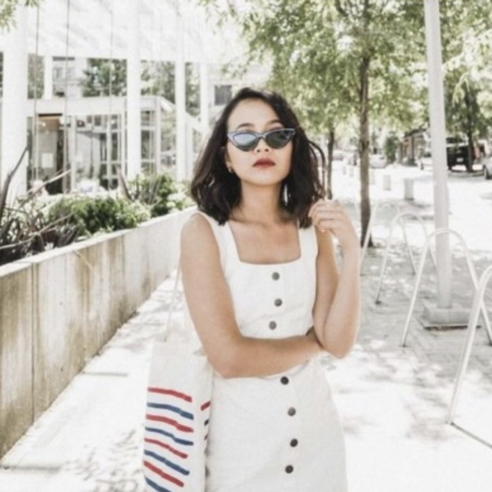 Urban Outfitters Button Down Denim Mini Dress White | US 10 - Picture 2 of 7